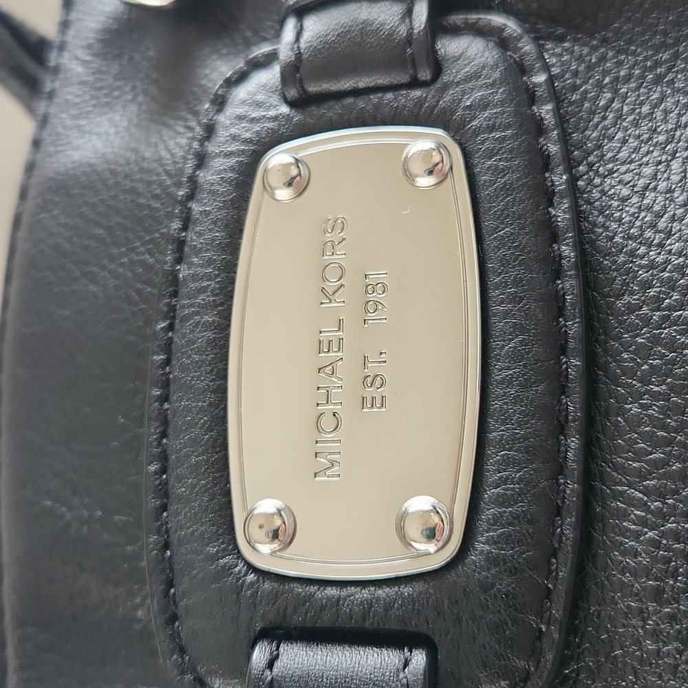 Michael Kors Satchel Shoulder Bag w/Silver Accents - Picture 3 of 11